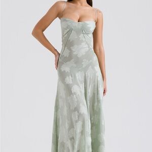 House of CB Seren Dress in Pistachio - Size S